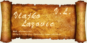 Vlajko Lazović vizit kartica